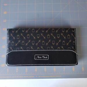 Black and Gold Equestrian Theme Pocket Size Notebook